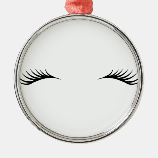 Eyelashes Metalen Ornament (Voorkant)