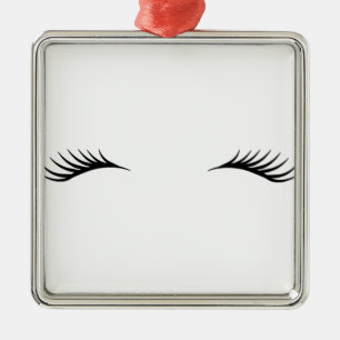 Eyelashes Metalen Ornament
