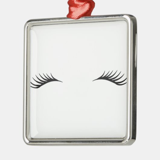 Eyelashes Metalen Ornament (Links)