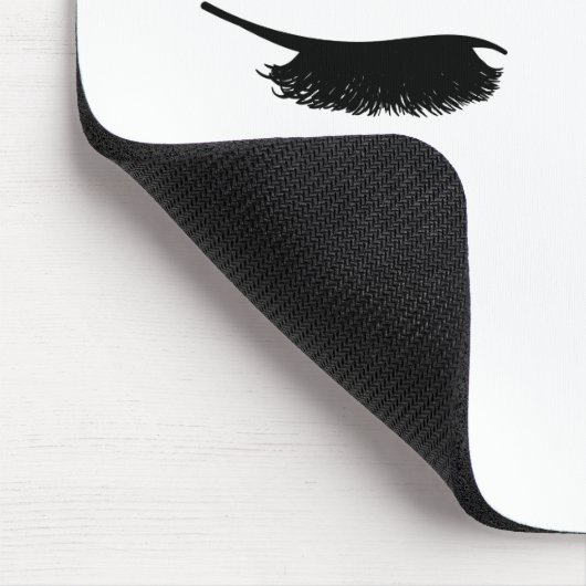 Eyelashes Modern Chic Mousepad Muismat (Hoek)