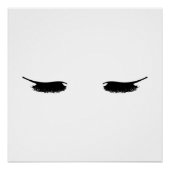 Eyelashes Modern Chic Poster (Voorkant)