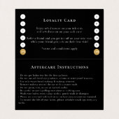 Eyelashes nazorg Loyalty Gold Foil in één keer Visitekaartje (Binnenkant ongevouwen)