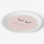 Eyelashes Papieren Bordje (Gekanteld)