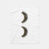 Eyelashes printlashes fleece deken (Voorkant)