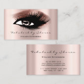 Eyelashes Professional Makeup Artist Roos Gold Visitekaartje (Voorkant / Achterkant)