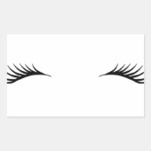 Eyelashes Rechthoekige Sticker (Voorkant)