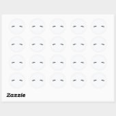 Eyelashes Ronde Sticker (Vel)