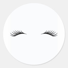 Eyelashes Ronde Sticker