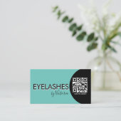 Eyelashes Salon Beauty Eyelashes QR CODE Visitekaartje (Staand voorkant)