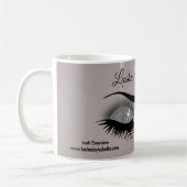 Eyelashes - Smokey Grey SIlver Koffiemok (Links)