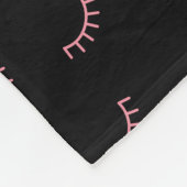 Eyelashes van gemiddelde grootte vlooienbak fleece deken (Hoek)