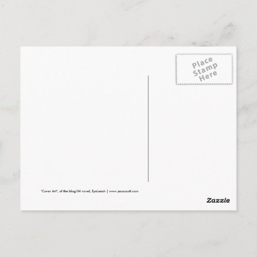 EyeLeash-Briefkaart Briefkaart (Achterkant)