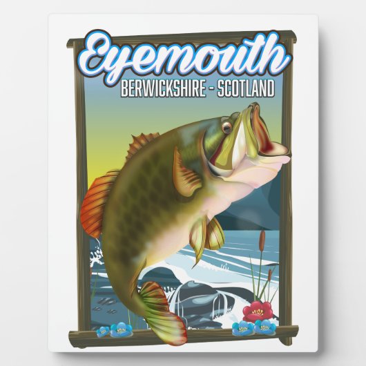 Eyemouth Berwickshire Schotland visposter. Pos Fotoplaat (Voorkant)