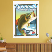 Eyemouth Berwickshire Scotland poster. Canvas Afdruk (Insitu (Woonkamer))