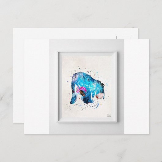 Eyeore Briefkaart (Voorkant / Achterkant)