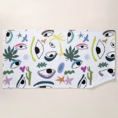 Eyes Abstract Art Strandlaken (Voorkant)