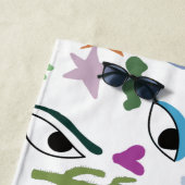 Eyes Abstract Art Strandlaken (In situ)