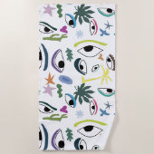 Eyes Abstract Art Strandlaken (Voorkant)