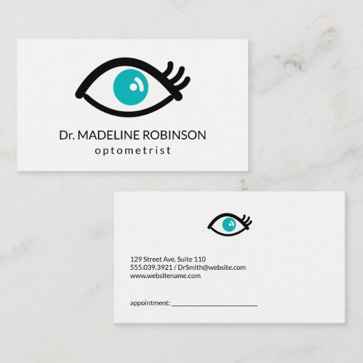 Eyes Afsprakenkaartje (Voorkant / Achterkant)