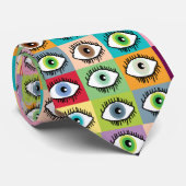 Eyes allemaal die het zien goed uitzien stropdas (Opgerold)