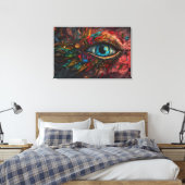 Eyes art canvas afdruk (Insitu (Slaapkamer))