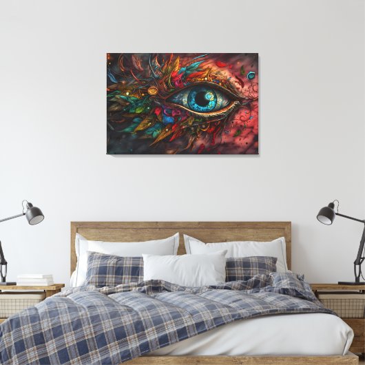 Eyes art canvas afdruk (Insitu (Slaapkamer))