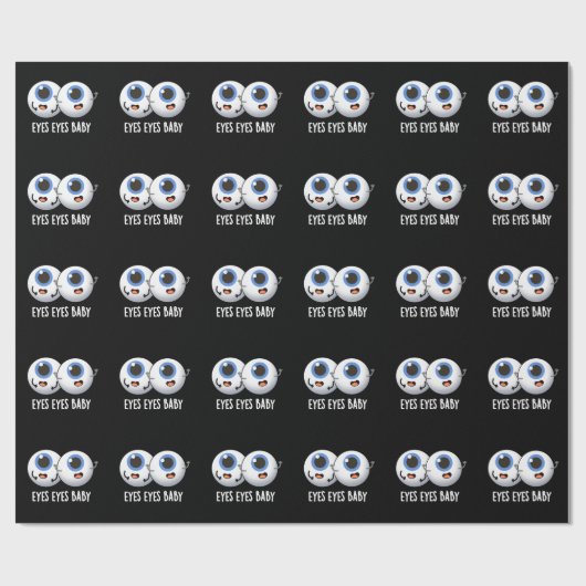 Eyes Baby Funny Ice Eyeballs Pun Cadeaupapier (Vlak)