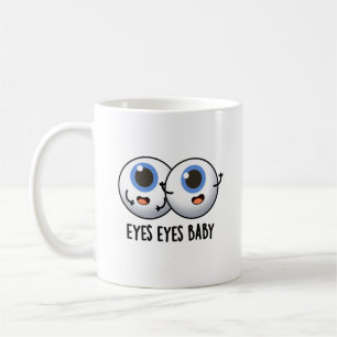 Eyes Baby Funny Ice Eyeballs Pun Koffiemok