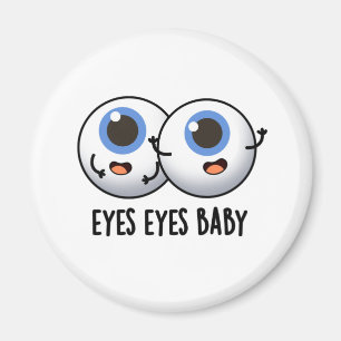 Eyes Baby Funny Ice Eyeballs Pun Magneet