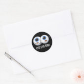Eyes Baby Funny Ice Eyeballs Pun Ronde Sticker (Envelop)