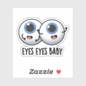 Eyes Baby Funny Ice Eyeballs Pun Sticker (Vel)