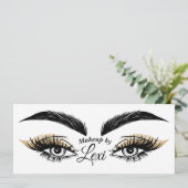  Eyes Beauty Salon Lashes Cadeaubon Kaart (Staand voorkant)