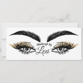  Eyes Beauty Salon Lashes Cadeaubon Kaart (Voorkant)