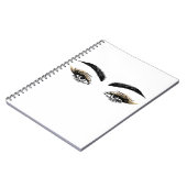 Eyes Beauty Salon Makeup Eyelashes Lashes Notitieboek (Linkerzijde)