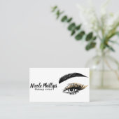 Eyes Beauty Salon Makeup Eyelashes Lashes Visitekaartje (Staand voorkant)
