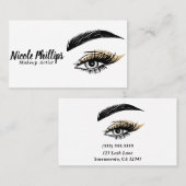 Eyes Beauty Salon Makeup Eyelashes Lashes Visitekaartje (Voorkant / Achterkant)