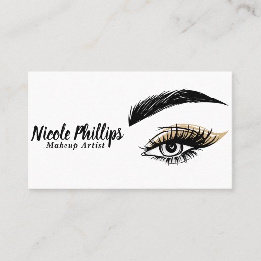 Eyes Beauty Salon Makeup Eyelashes Lashes Visitekaartje (Voorkant)