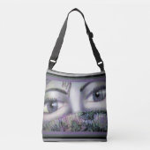 Eyes Behind Oriental Fan Crossbody Tas (Voorkant)