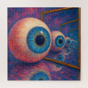 "Eyes Beyond Forever" - Een surrealistisch portret Legpuzzel