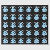 Eyes Cubes Funny Ice Pun Dark BG Cadeaupapier (Vlak)