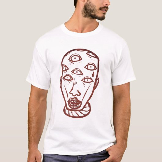 Eyes Doodle Art T-Shirt (Voorkant)
