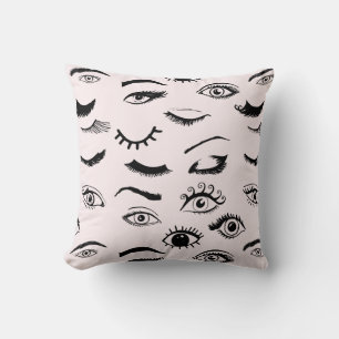 Eyes en Eyelashes Kussen