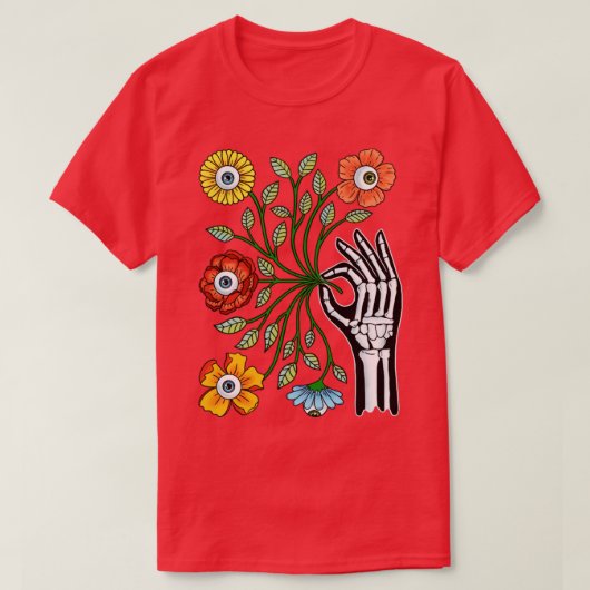 Eyes Flowers T-shirt (Design voorkant)