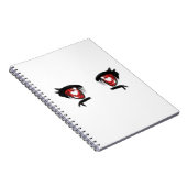 Eyes Girl Drawing Notitieboek (Rechterzijde)