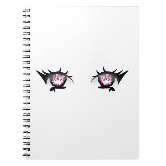 Eyes Girl Drawing Notitieboek (Voorkant)