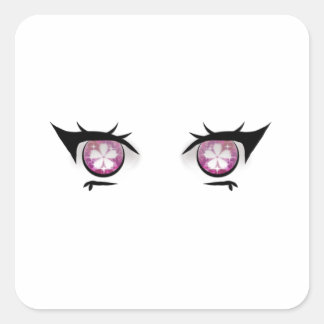 Eyes Girl Drawing Vierkante Sticker