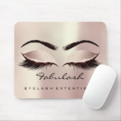 Eyes Glitter Branding Beauty Studio Lash Roos Roze Muismat (Met muis)