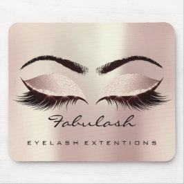 Eyes Glitter Branding Beauty Studio Lash Roos Roze Muismat