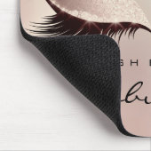 Eyes Glitter Branding Beauty Studio Lash Roos Roze Muismat (Hoek)