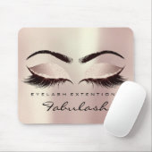 Eyes Glitter Branding Beauty Studio Lash Roos Roze Muismat (Met muis)